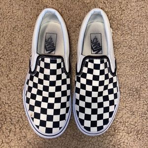 Black and White Checkered Vans
